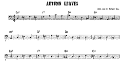 Jazz Walking Bass - Autumn Leaves