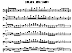 Broken Apreggions Bass Exercise